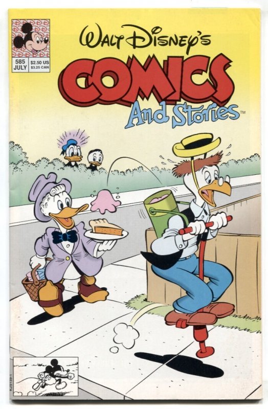 Walt Disney's Comics and Stories #585 (1993), raw comic book in FN condition — front cover