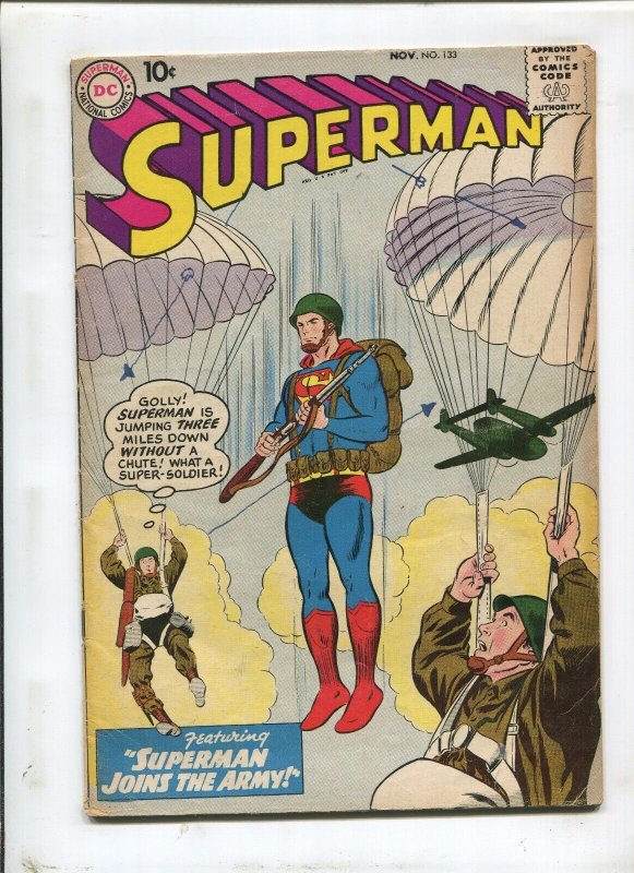Superman #133 (DC Comics), raw comic book in 4.0 condition — front cover