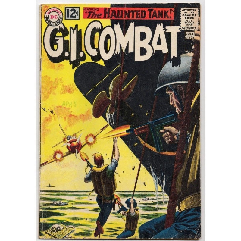 G.I. Combat #94 (DC Comics, 1962), raw comic book in VG+ 4.5 condition — front cover