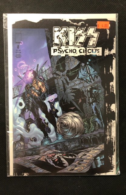 Kiss: Psycho Circus #8 (1998), raw, ungraded comic book — front cover