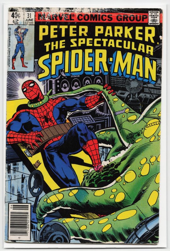 The Spectacular Spider-Man #31 (Marvel Comics, 1979), raw, ungraded comic book — front cover