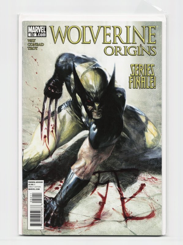 Wolverine: Origins #50 (Marvel Comics, 2010), raw, ungraded comic book — front cover