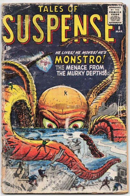 Tales of Suspense #8 (Marvel Comics, 1960), raw, ungraded comic book — front cover