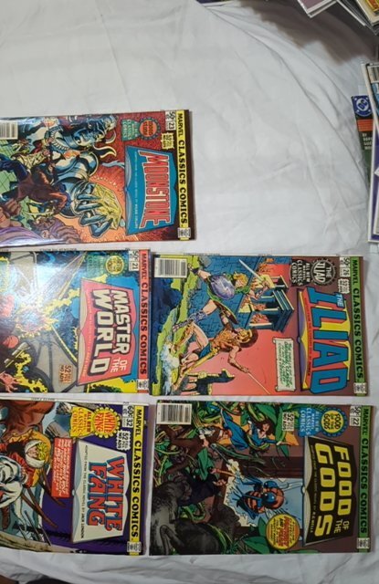 Marvel Classics Comics #21,22,23,26,32 (Marvel Comics), raw, ungraded comic book — front cover