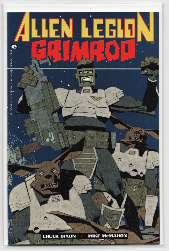 Alien Legion: Jugger Grimrod (1992) Alien Legion (1992), raw, ungraded comic book — front cover