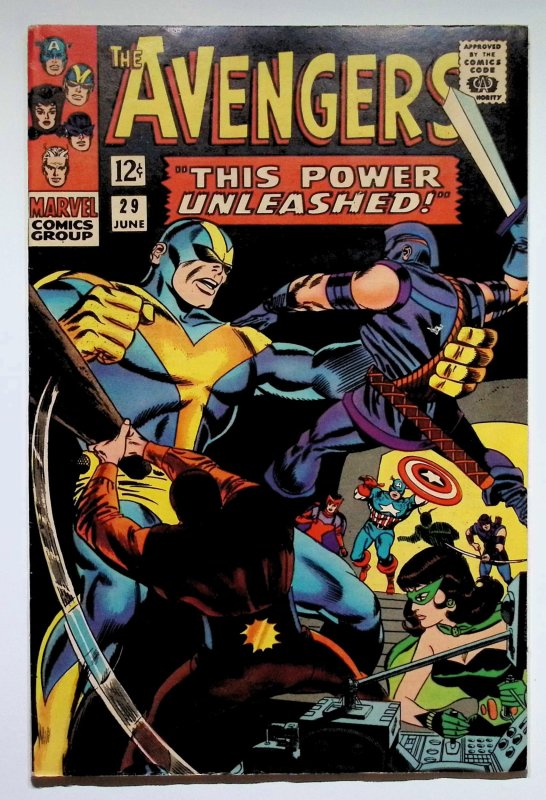 The Avengers #29 (Marvel Comics, 1966), raw, ungraded comic book — front cover