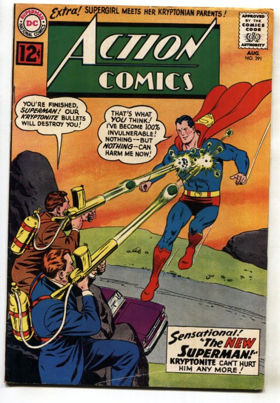 Action Comics #291 (DC Comics), raw, ungraded comic book — front cover