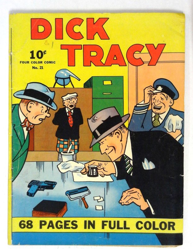 Four Color #21 (Dell Comics, 1942), raw comic book in VG condition — front cover