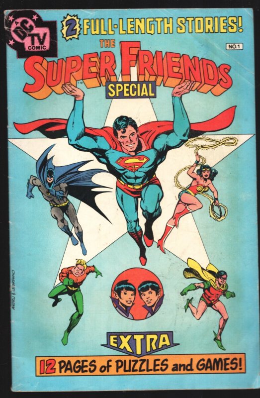 Super Friends Special #1 (DC Comics, 1981), raw, ungraded comic book — front cover