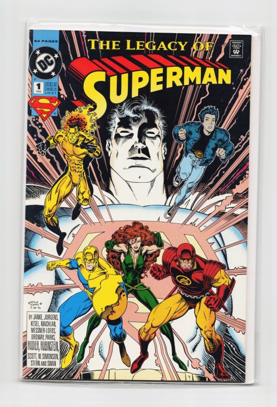 Superman: The Legacy of Superman (1993) Superman (1993), raw, ungraded comic book — front cover