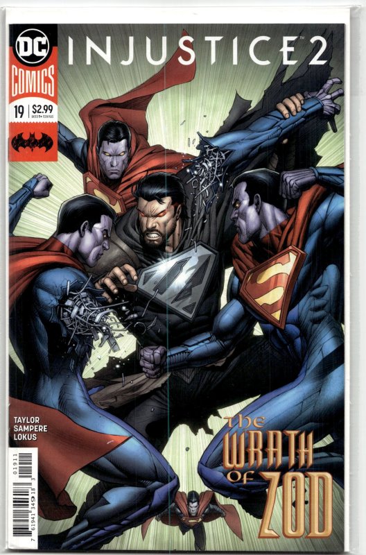 Injustice 2 #19 (DC Comics, 2017), raw, ungraded comic book — front cover
