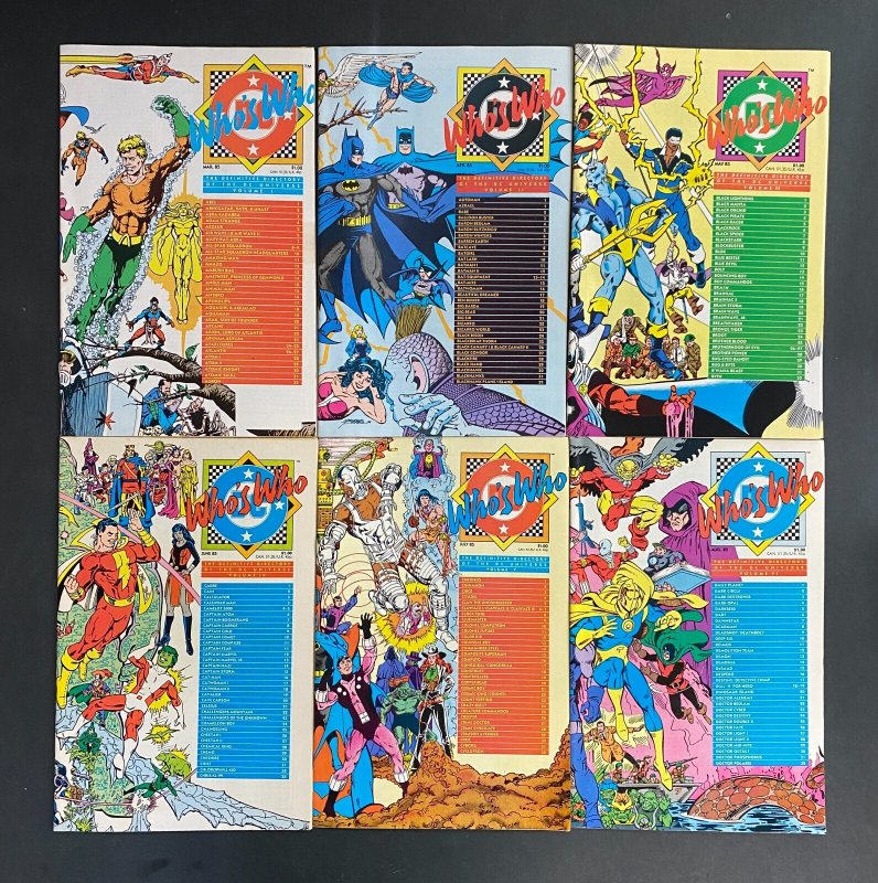 Who's Who: The Definitive Directory of the DC Universe #'s 1-26 + Update #'s 1-5 (DC Comics), raw, ungraded comic book — front cover