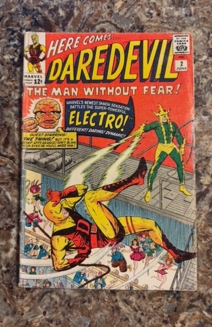 Daredevil #2 (Marvel Comics, 1964), raw, ungraded comic book — front cover