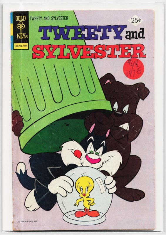 Tweety and Sylvester #48 (Gold Key), raw, ungraded comic book — front cover