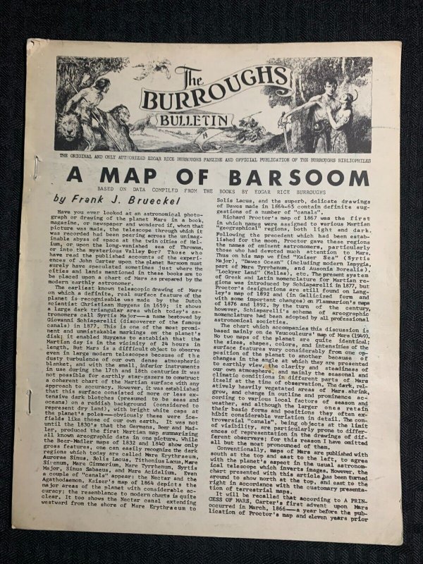 1963 THE Burroughs Bulletin Fanzine #14 (1963), raw comic book in VG 4.0 condition — front cover