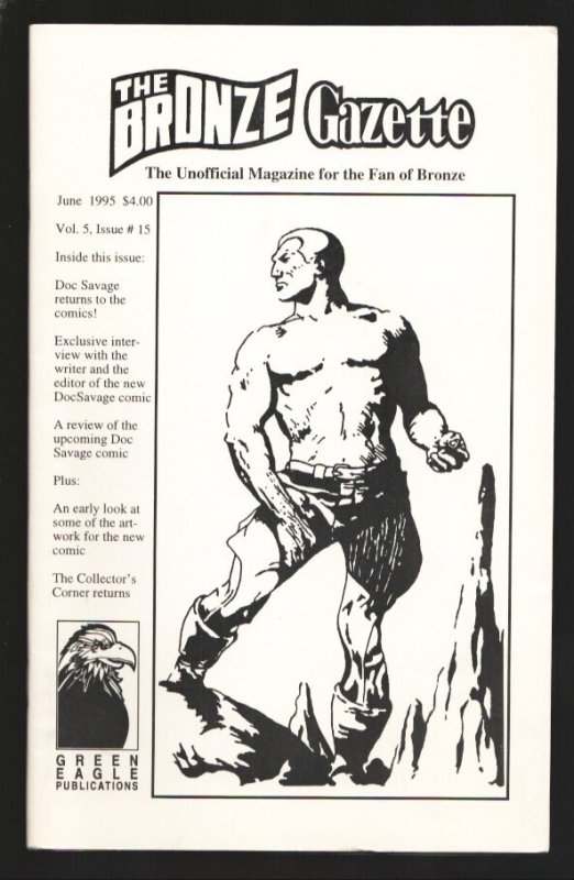Bronze Gazette #14, raw, ungraded comic book — front cover
