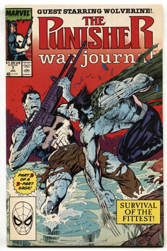 Punisher War Journal #7 (Marvel Comics), raw comic book in VF/NM condition — front cover