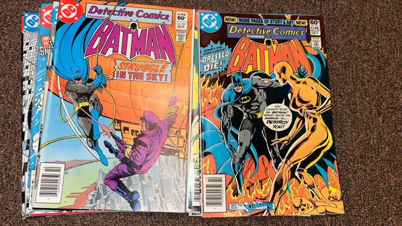 Huge Detective Comics Lot, Complete Run of Issue #s 507-678, Batman 575-578 583, raw, ungraded comic book — front cover