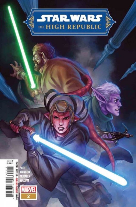 Star Wars: The High Republic #2 (Marvel Comics, 2022), raw comic book in NM condition — front cover