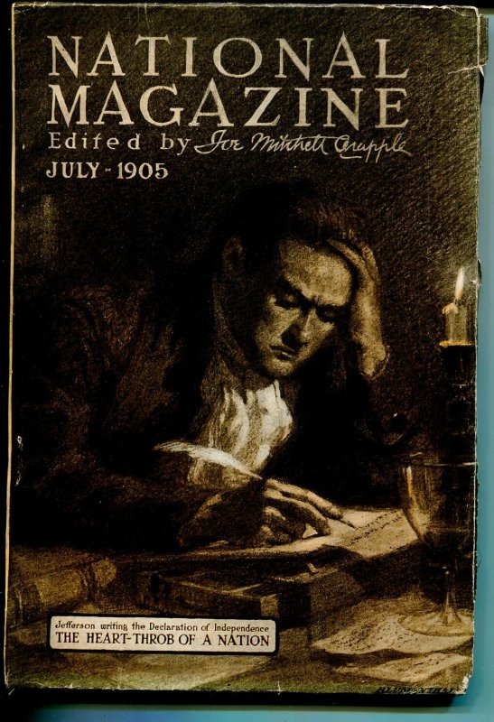 National 7/1905-Thomas Jefferson-Declaration of Independence-pulp Format-VG, raw comic book in VG condition — front cover