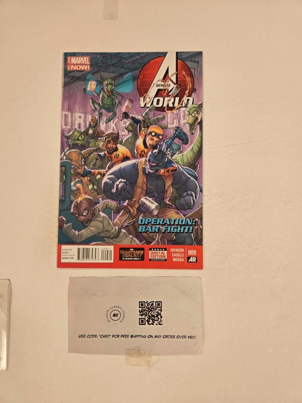 Avengers World #9 (Marvel Comics), raw comic book in NM condition — front cover