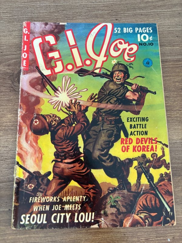 G.I. Joe #10 (Ziff-Davis), raw comic book in VG condition — front cover