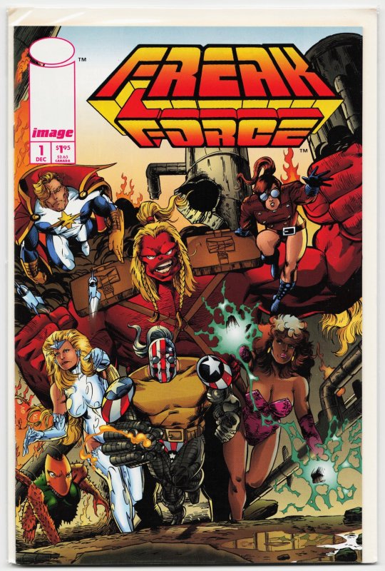 Freak Force #1 (Image Comics, 1993), raw, ungraded comic book — front cover