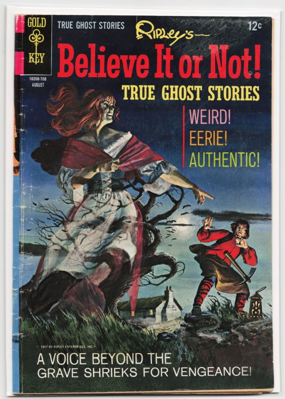 Ripley's Believe it or Not! #6 (Gold Key, 1967), raw, ungraded comic book — front cover