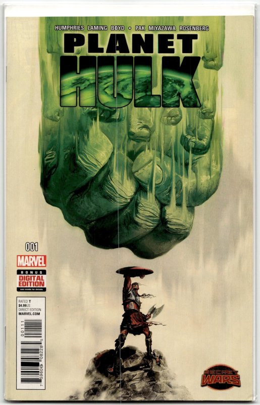 Planet Hulk #1 (2015), raw, ungraded comic book — front cover