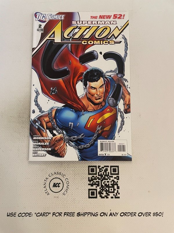 Action Comics #2 (DC Comics, 2011), raw comic book in NM condition — front cover
