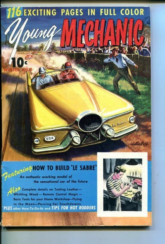 Young Mechanic #1 (1952), raw, ungraded comic book — front cover