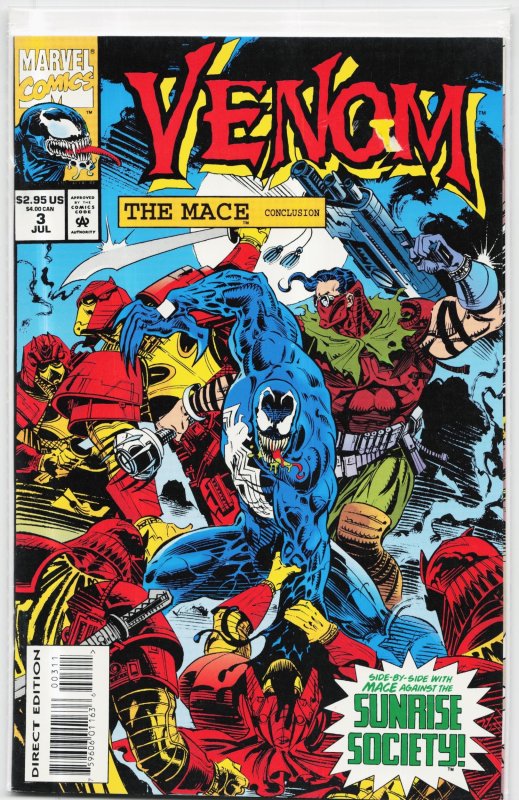 Venom: The Mace #3 (Marvel Comics, 1994), raw, ungraded comic book — front cover