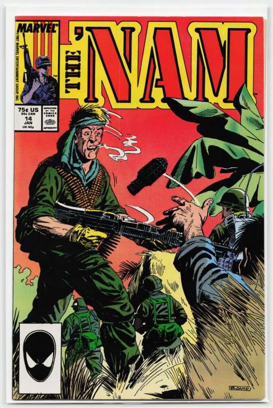 The 'Nam #14 (Marvel Comics, 1988), raw, ungraded comic book — front cover