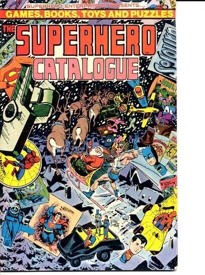 Superhero Catalogue-Batman/superman-1977, raw, ungraded comic book — front cover