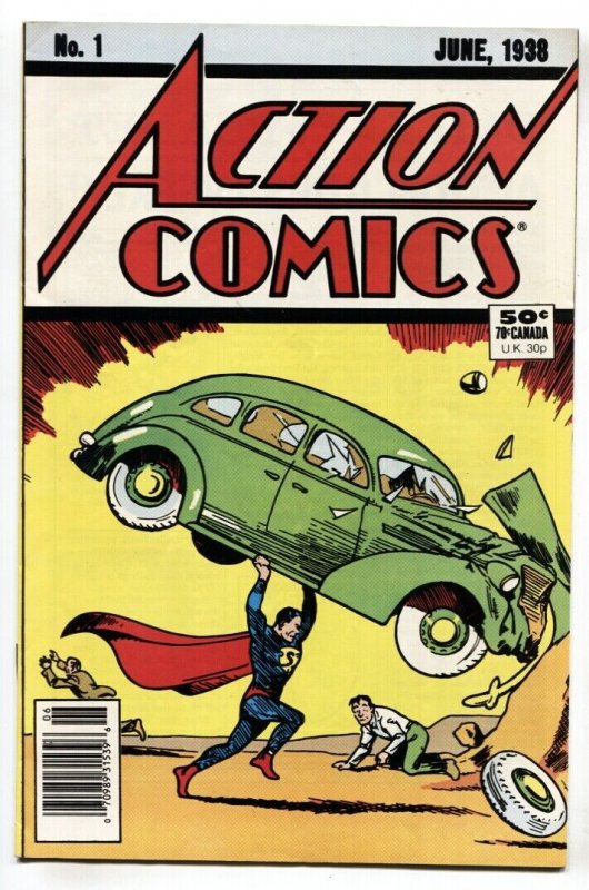 Action #1 (DC Comics, 1988), raw, ungraded comic book — front cover