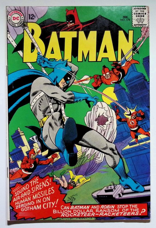 Batman #178 (DC Comics, 1966), raw, ungraded comic book — front cover