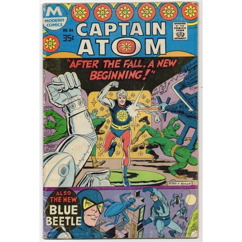 Captain Atom #84 (DC Comics, 1967), raw comic book in VG- 3.5 condition — front cover