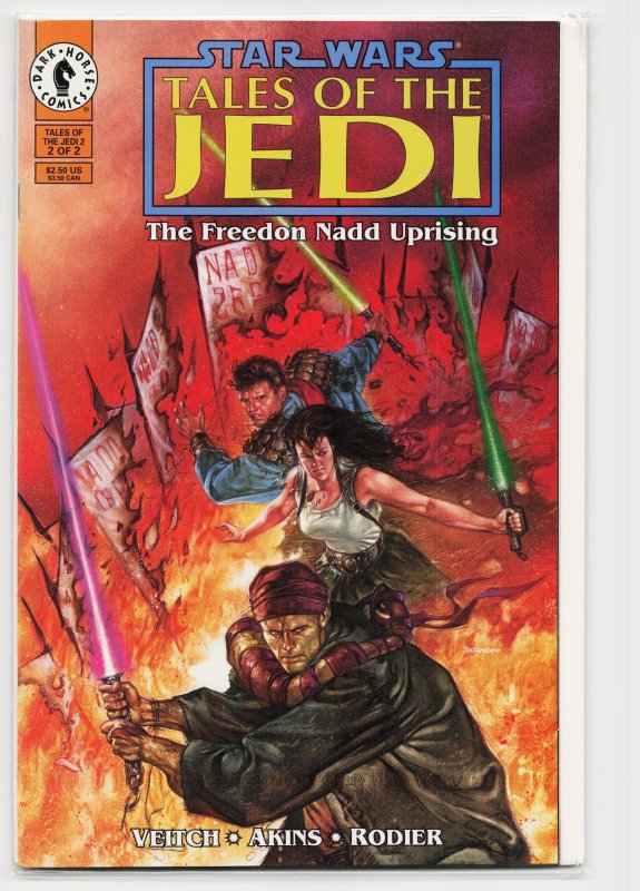 Star Wars: Tales of the Jedi: The Freedon Nadd Uprising #2 (Dark Horse Comics, 1994), raw, ungraded comic book — front cover