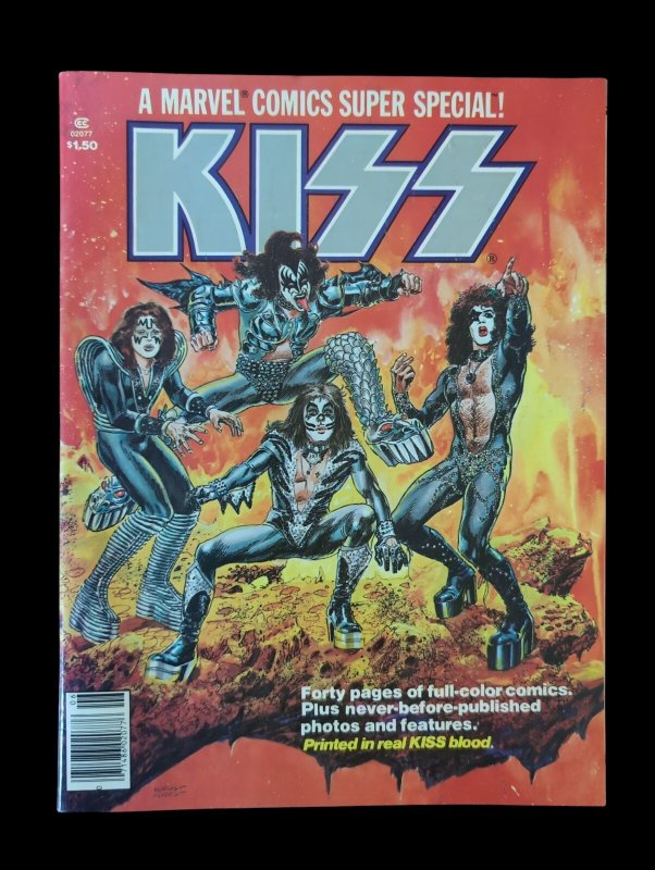 Kiss #1 (Marvel Comics, 2002), raw comic book in VF condition — front cover