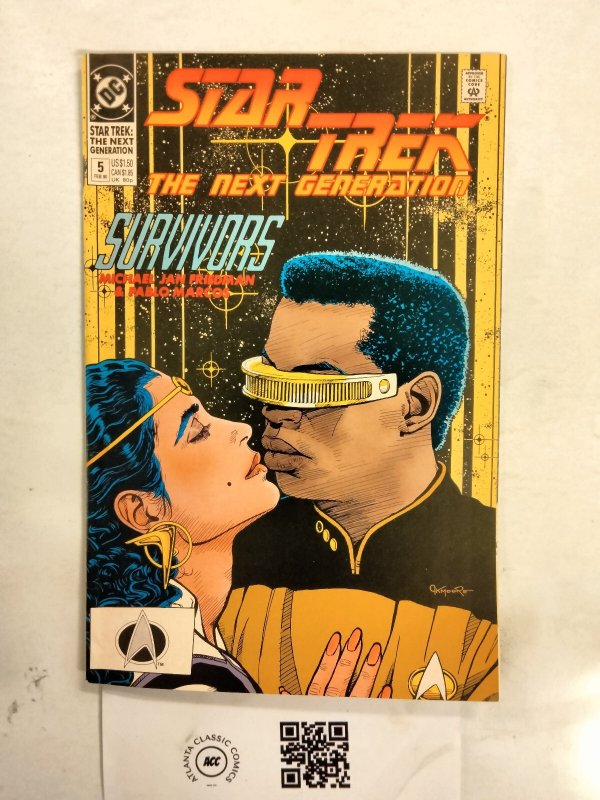 Star Trek the Next Generation #5 (DC Comics), raw comic book in NM condition — front cover