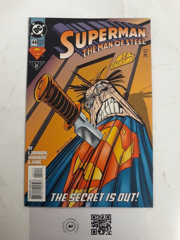 Superman the Man of Steel #44 (DC Comics), raw comic book in NM condition — front cover