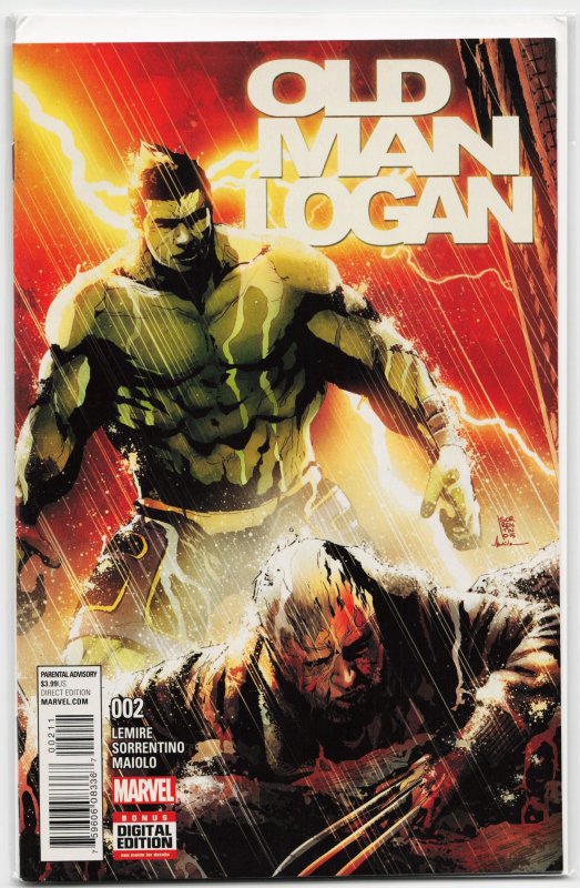 Old Man Logan #2 (2016), raw, ungraded comic book — front cover