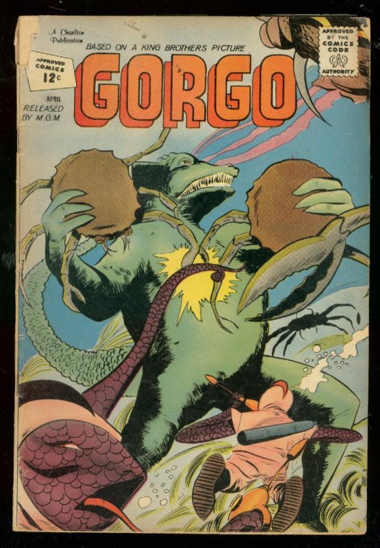 Gorgo #6 (Charlton Comics, 1962), raw, ungraded comic book — front cover