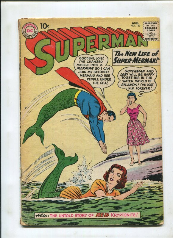 Superman #139 (DC Comics), raw comic book in 3.0 condition — front cover