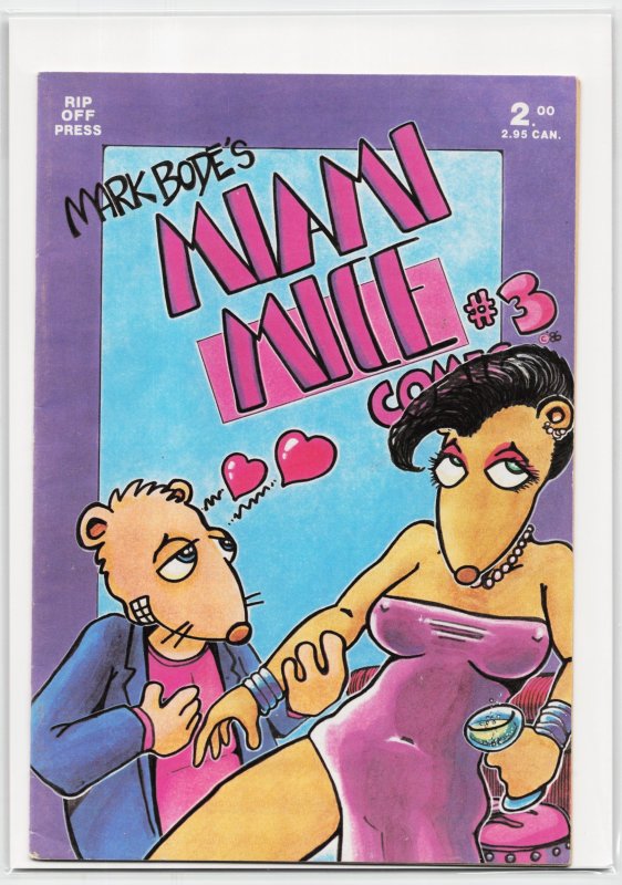 Miami Mice Comic #3 (1986), raw, ungraded comic book — front cover