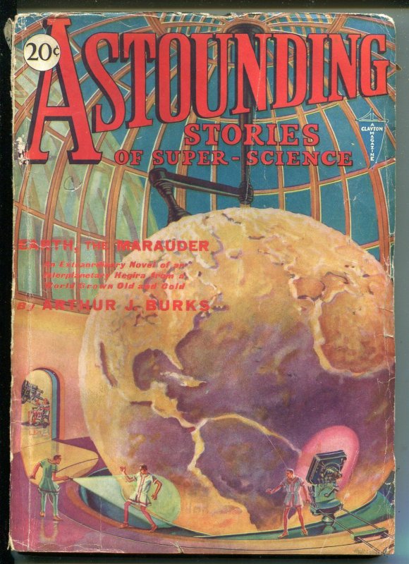 Astounding Stories 07/1930-Clayton-Rare-Sci-Fi Pulp-Unique COVER-vg (Clayton Magazines, 1930), raw, ungraded comic book — front cover