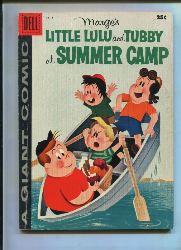 Dell Giant Marge's Little Lulu and Tubby at Summer Camp #2, raw comic book in 4.5 condition — front cover