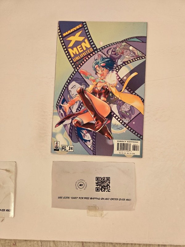 X-Men Unlimited #34 (Marvel Comics), raw comic book in NM condition — front cover