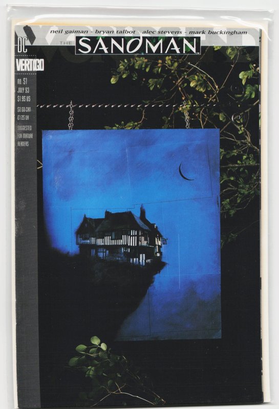 The Sandman #51 (DC Comics, 1993), raw, ungraded comic book — front cover