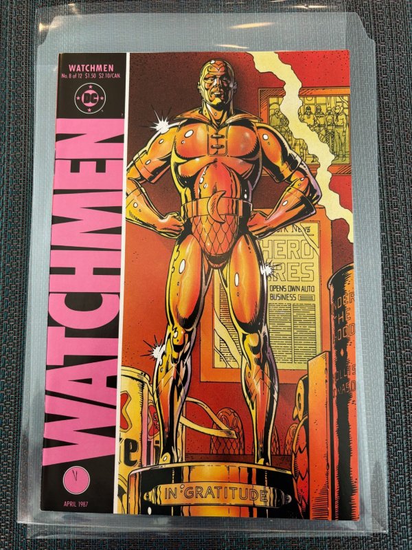 Watchmen #8 (DC Comics, 1987), raw, ungraded comic book — front cover